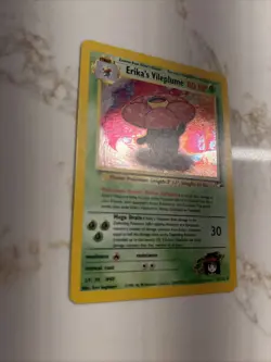 Pokemon TCG Erika's Vileplume Holo Rare Gym Heroes 5/132 LP/NM Condition - Image 4