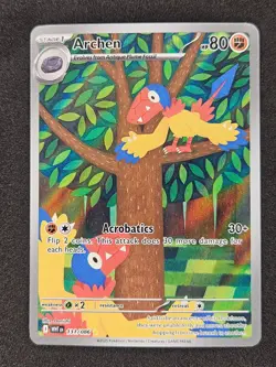 Archen Illustration Rare 131/086 SV White Flare Pokemon Card NM+ - Image 1