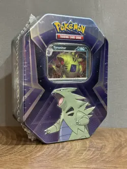 Triple Whammy Tin - Tyranitar Tin - Sealed - Scarlet & Violet - Pokemon TCG - Image 1