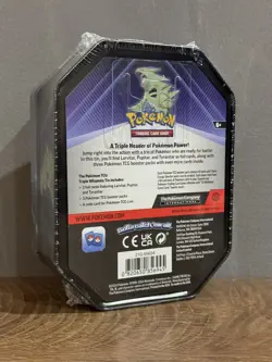Triple Whammy Tin - Tyranitar Tin - Sealed - Scarlet & Violet - Pokemon TCG - Image 2
