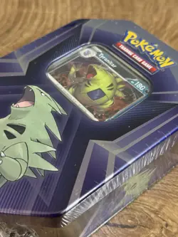 Triple Whammy Tin - Tyranitar Tin - Sealed - Scarlet & Violet - Pokemon TCG - Image 3