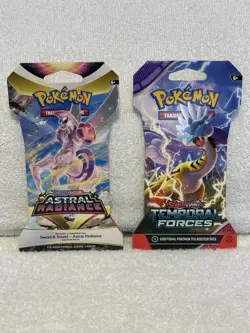 Pokemon TCG: 1 Astral Radiance & 1 Temporal Forces Sleeved Booster Packs (NEW) - Image 1