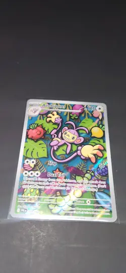 Pokemon Ambipom 107/094 Me02: Phantasmal Flames Holo Illustration RARE Card - Image 3