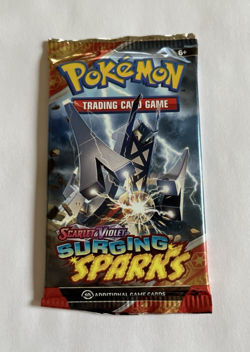 Pokemon Surging Sparks Booster Pack - 10 Cards / Pack - New SEALED! - Image 3