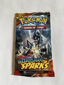 Pokemon Surging Sparks Booster Pack - 10 Cards / Pack - New SEALED! - Image 4