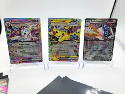 Pokemon Surging Sparks Ex Lot of 3 Pikachu EX, Sylveon EX And Archaludon EX🦖🦖 - Image 1