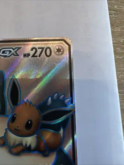 Pokemon Eevee & Snorlax GX Full Art Ultra Rare TAG TEAM Holo 171/181 Sm-Team Up - Image 2
