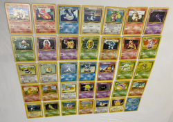 65/102 Pokemon Base Set Lot, LP, No Doubles, Vintage 2000 Wizards PICTURES - Image 4