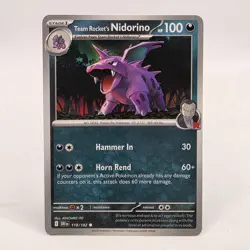 Team Rocket's Nidorino - 118/182 - Non-Holo - Destined Rivals - NM Pokemon TCG - Image 1