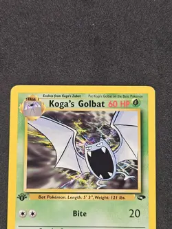 Koga's Golbat 1st Edition 46/132 Gym Challenge Pokemon Card NM - Image 3