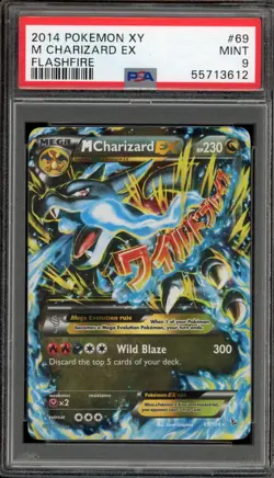 Pokemon M Charizard EX XY Flashfire Holo Rare #69 PSA 9 Mint - Image 1