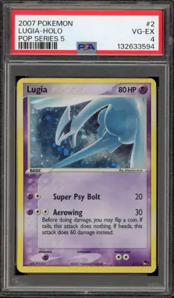 Pokemon Lugia POP Series 5 Holo Rare #2 PSA 4 - Image 1