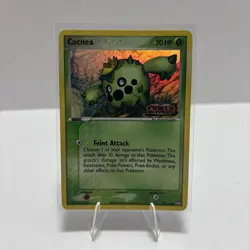 Pokemon Cacnea Reverse Holo Stamped EX Power Keepers Card 46/108 MP Condition - Image 1
