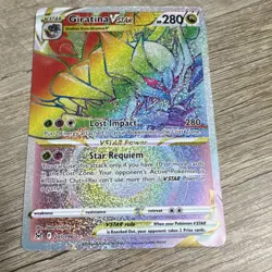 Pokemon Giratina VSTAR Secret Rare Full Art Holo Card 201/196 Lost Origin 280 HP - Image 1