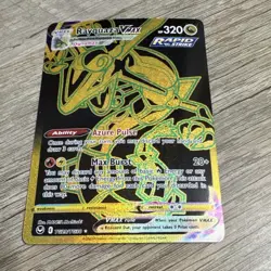 Pokemon Rayquaza VMAX Secret Rare Full Art Holo 320 HP TG29/TG30 Silver Tempest - Image 1