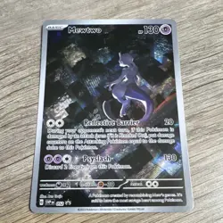 Pokemon Mewtwo Promo Holo Card 130 HP SV Scarlet & Violet 052 Psyslash - Image 1