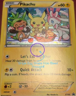 Pokemon Pikachu XY95 Bl✩ck St✩r Promo Holo Rare-Let’s Eat Together 2016 - Image 3