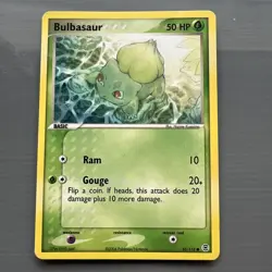 Pokemon cards Bulbasaur Ex Leaf Green Fire Red Pokemon Cards 55/112 2004 - Image 1