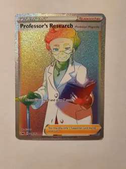 Professor's Research Professor Magnolia 209/202 Rainbow Secret Pokemon LP - Image 1