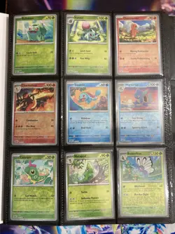 Pokemon 151 - COMPLETE & Full Reverse Set + PROMOS w Scarlet & Violet WF Binder - Image 1