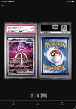 Pokemon TCG Iron Valiant EX Full Art Prismatic Evolutions 157/131 - Image 3