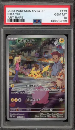 Pokemon Pikachu 151 MEW EN sv2a Japanese Art Rare #173 PSA 10 Gem Mint - Image 1
