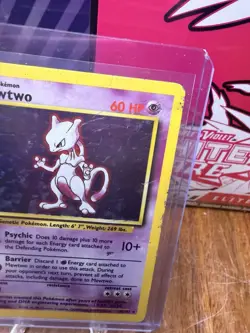 Mewtwo 10/102 Pokemon TCG 1999 Base Set Holo Unlimited MP - Image 2