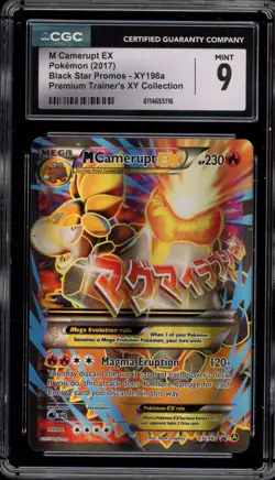 Pokemon M Camerupt EX XY Premium Trainers Coll. Full Alt Art Promo XY198a CGC 9 - Image 1