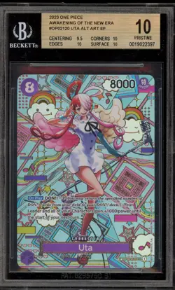 Pokemon Uta Awakening of the New Era Alternate Art OP02-120 BGS 10 Pristine - Image 1