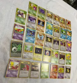 34 Pokemon Japanese Team Rocket Lot, NM, No Doubles, Vintage PICTURES - Image 3