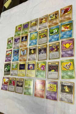 34 Pokemon Japanese Team Rocket Lot, NM, No Doubles, Vintage PICTURES - Image 4