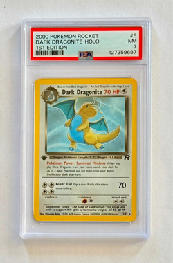 Pokemon Dark Dragonite Holo #5/82 Team Rocket First Edition 2000 PSA 7 - Image 1
