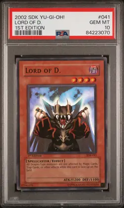 Lord Of D. SDK-041 1st Edition Super Rare Yugioh PSA 10 *070 - Image 1