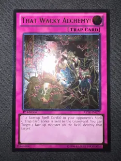 Yugioh That Wacky Alchemy! 1st Edition Ultimate Rare ABYR-EN077 NM - Image 2