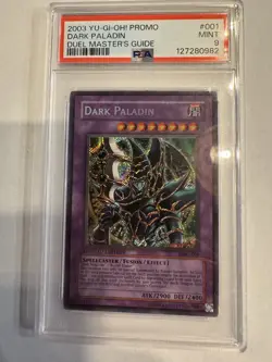 2003 Yu-Gi-Oh! Dark Paladin DMG-001 Duel Master’s Guide PSA 9 MINT Promo - Image 1