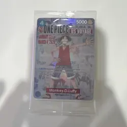 Bandai Namco Monkey D. Luffy Promo Character Card One Piece CCG US VOYAGE - Image 1