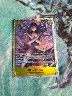 Nico Robin EB03-055. SR Super Rare Extra Booster Heroines Edition One Piece Card - Image 1