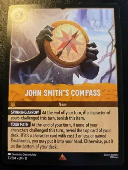 John Smith's Compass 33/204 Rare Winterspell Disney Lorcana TCG - Image 1