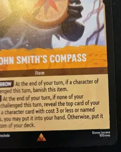John Smith's Compass 33/204 Rare Winterspell Disney Lorcana TCG - Image 5