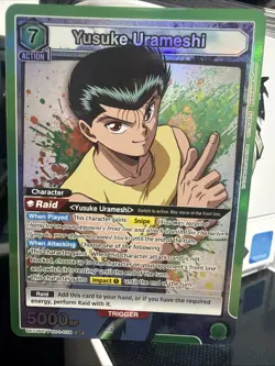 Union Arena Yu Yu Hakusho - Yusuke Urameshi - Super Rare Foil - UE13BT/YYH-1-038 - Image 1