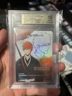 BGS Pristine 10 Super Pre Release Winner Ichigo Kurosaki Union Arena - Image 1
