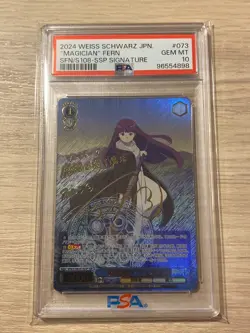 PSA 10 Weiss Schwarz Magician Fern SSP SFN/S108 Frieren Beyond Journey's End JP - Image 1