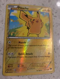 Pikachu 42/146 XY Reverse Holo Pokemon TCG Card MP +🎁 - Image 2