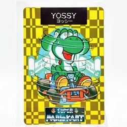 Super Mario Kart Card Yoshi Nintendo Japanese Vintage Rare Carddass - Image 1