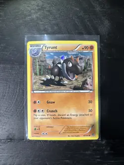 Pokemon Card Tyrunt Furious Fists Cosmo Holo Uncommon 61/111 LP - Image 1