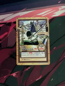 BANDAI One Piece Hyper Battle C72 RORONOA ZORO GOLD STAMPED SCARCE EARLY CARD - Image 1