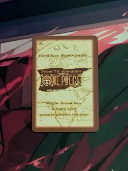 BANDAI One Piece Hyper Battle C72 RORONOA ZORO GOLD STAMPED SCARCE EARLY CARD - Image 2