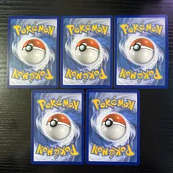 Pokemon TCG 5 Card Trainer Supporter Lot Secret Rare Rainbow NM - Image 2