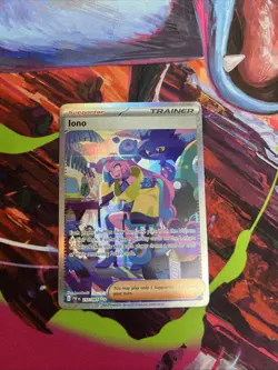 Iono Pokemon TCG Sir Paldean Fates Holo Card 237/091 NM Condition - Image 1