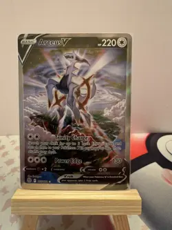 Pokemon Arceus V Ultra Rare Full Art Holo 166/172 Brilliant Stars TCG Card - Image 1